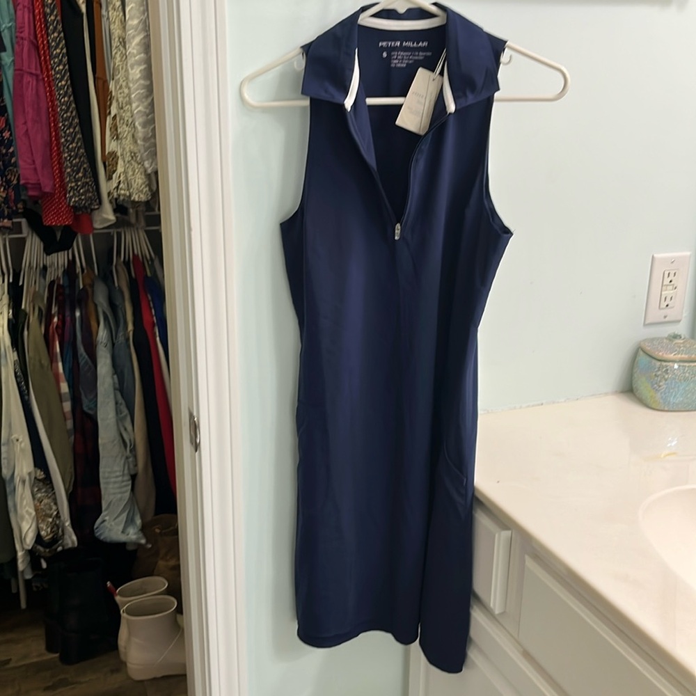 Peter Miller blue golf dress with matching shorts NWT